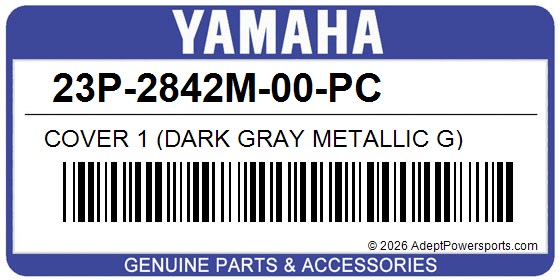 Yamaha 23P-2842M-00-PC Cover 1 (Dark Gray Metallic G)