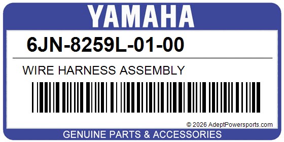 Yamaha 6JN-8259L-01-00 Wire Harness Assembly