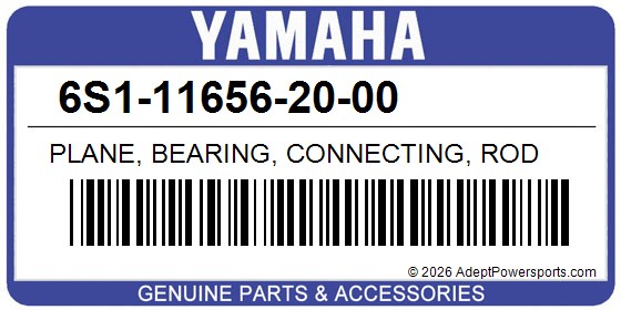 Yamaha 6S1-11656-20-00 Plane, Bearing, Connecting, Rod