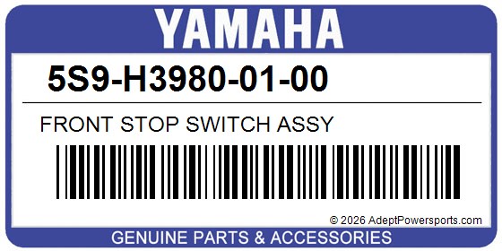 Yamaha 5S9-H3980-01-00 Front Stop Switch Assy