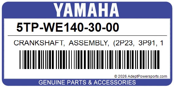 Yamaha 5TP-WE140-30-00 Crankshaft, Assembly, (2P23, 3P91, 17B