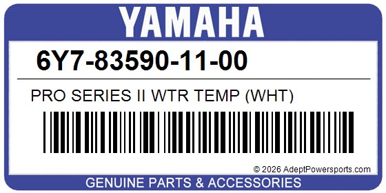 Yamaha 6Y7-83590-11-00 Pro Series Ii Wtr Temp (Wht)