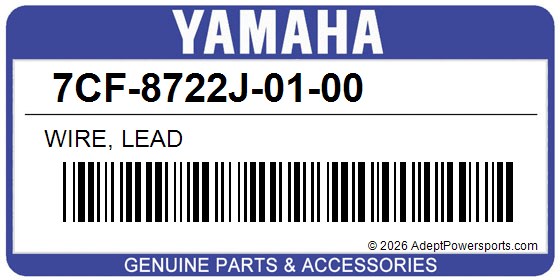 Yamaha 7CF-8722J-01-00 Wire, Lead