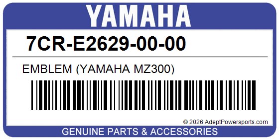 Yamaha 7CR-E2629-00-00 Emblem (Yamaha Mz300)