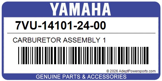 Yamaha 7VU-14101-24-00 Carburetor Assembly 1