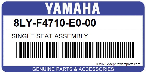 Yamaha 8LY-F4710-E0-00 Single Seat Assembly