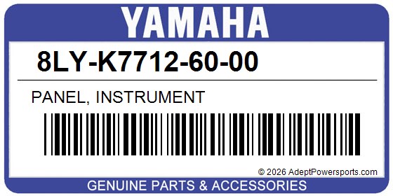 Yamaha 8LY-K7712-60-00 Panel, Instrument