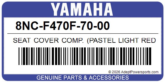 Yamaha 8NC-F470F-70-00 Seat Cover Comp. (Pastel Light Red)