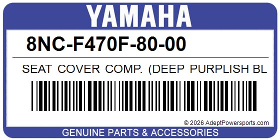 Yamaha 8NC-F470F-80-00 Seat Cover Comp. (Deep Purplish Blue Solid E)