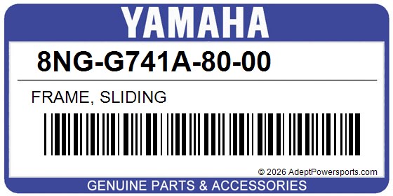Yamaha 8NG-G741A-80-00 Frame, Sliding
