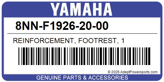 Yamaha 8NN-F1926-20-00 Reinforcement, Footrest, 1