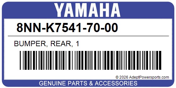 Yamaha 8NN-K7541-70-00 Bumper, Rear, 1
