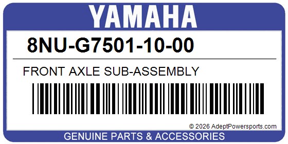 Yamaha 8NU-G7501-10-00 Front Axle Sub-Assembly