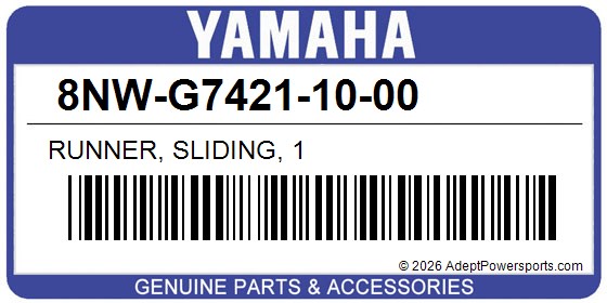 Yamaha 8NW-G7421-10-00 Runner, Sliding, 1