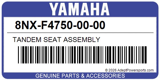 Yamaha 8NX-F4750-00-00 Tandem Seat Assembly