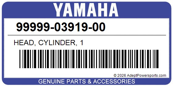 Yamaha 99999-03919-00 Head, Cylinder, 1