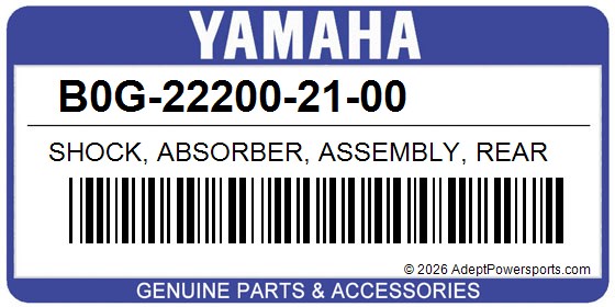 Yamaha B0G-22200-21-00 Shock, Absorber, Assembly, Rear