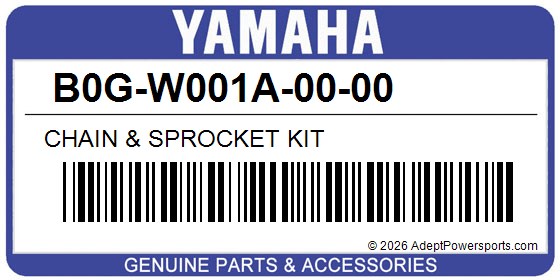 Yamaha B0G-W001A-00-00 Chain & Sprocket Kit