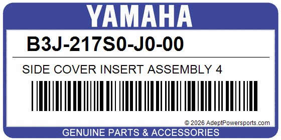 Yamaha B3J-217S0-J0-00 Side Cover Insert Assembly 4