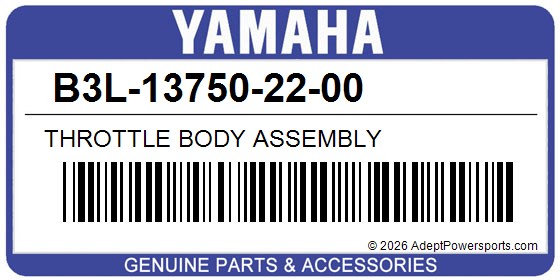 Yamaha B3L-13750-22-00 Throttle Body Assembly