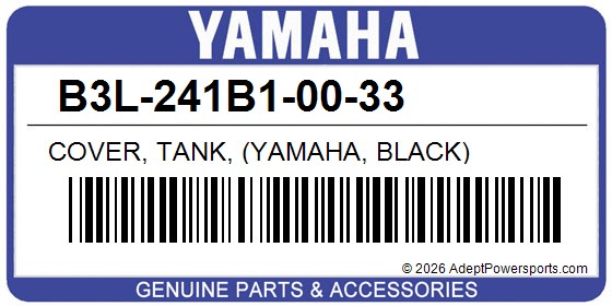 Yamaha B3L-241B1-00-33 Cover, Tank, (Yamaha, Black)