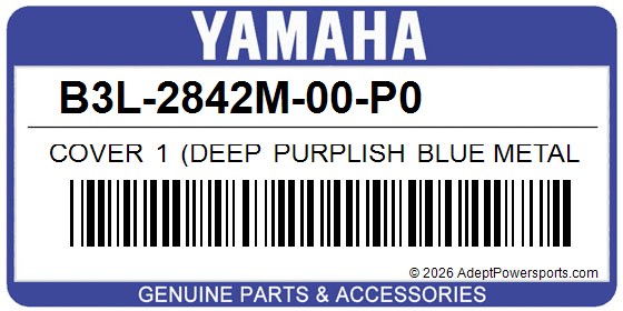 Yamaha B3L-2842M-00-P0 Cover 1 (Deep Purplish Blue Metallic C)