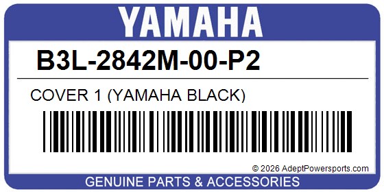 Yamaha B3L-2842M-00-P2 Cover 1 (Yamaha Black)