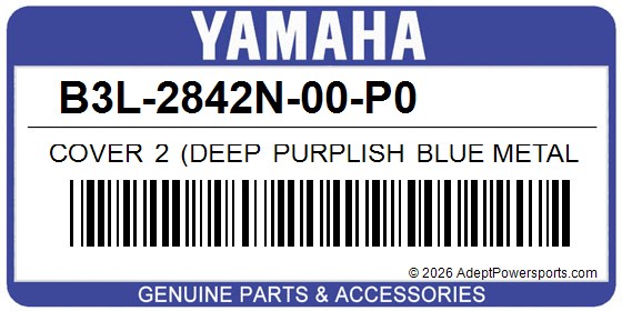 Yamaha B3L-2842N-00-P0 Cover 2 (Deep Purplish Blue Metallic C)
