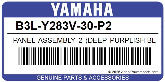 Yamaha B3L-Y283V-30-P2 Panel Assembly 2 (Deep Purplish Blue Metallic C)