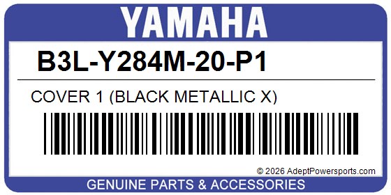 Yamaha B3L-Y284M-20-P1 Cover 1 (Black Metallic X)