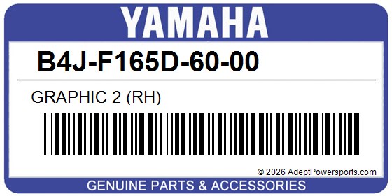 Yamaha B4J-F165D-60-00 Graphic 2 (Rh)