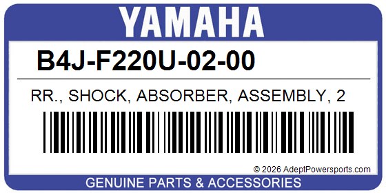 Yamaha B4J-F220U-02-00 Rr., Shock, Absorber, Assembly, 2