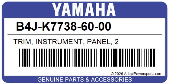 Yamaha B4J-K7738-60-00 Trim, Instrument, Panel, 2