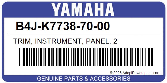 Yamaha B4J-K7738-70-00 Trim, Instrument, Panel, 2