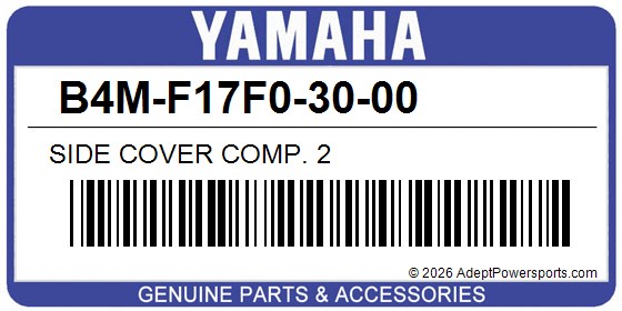 Yamaha B4M-F17F0-30-00 Side Cover Comp. 2