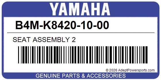 Yamaha B4M-K8420-10-00 Seat Assembly 2