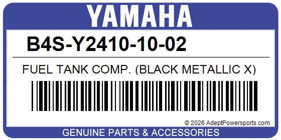 Yamaha B4S-Y2410-10-02 Fuel Tank Comp. (Black Metallic X)