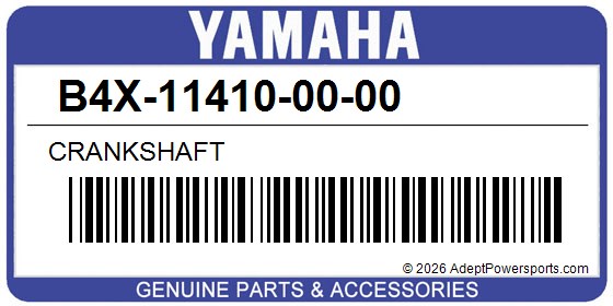 Yamaha B4X-11410-00-00 Crankshaft