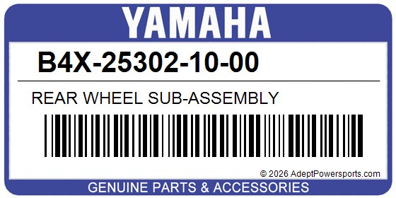 Yamaha B4X-25302-10-00 Rear Wheel Sub-Assembly