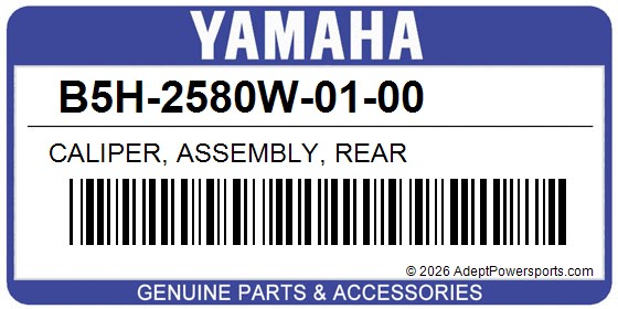 Yamaha B5H-2580W-01-00 Caliper, Assembly, Rear