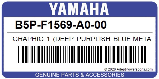 Yamaha B5P-F1569-A0-00 Graphic 1 (Deep Purplish Blue Metallic C)