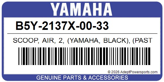 Yamaha B5Y-2137X-00-33 Scoop, Air, 2, (Yamaha, Black), (Pastel, Dark, Gray)