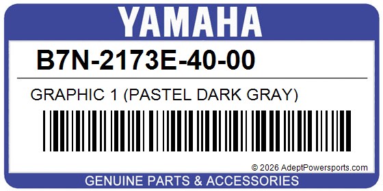 Yamaha B7N-2173E-40-00 Graphic 1 (Pastel Dark Gray)