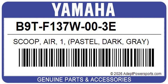 Yamaha B9T-F137W-00-3E Scoop, Air, 1, (Pastel, Dark, Gray)