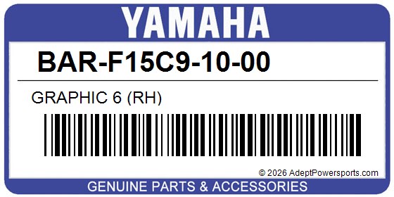Yamaha BAR-F15C9-10-00 Graphic 6 (Rh)