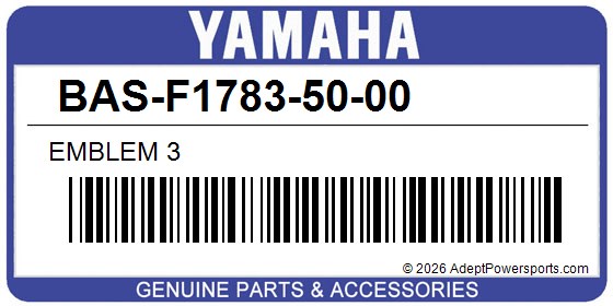 Yamaha BAS-F1783-50-00 Emblem 3