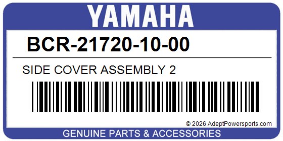 Yamaha BCR-21720-10-00 Side Cover Assembly 2