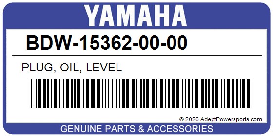 Yamaha BDW-15362-00-00 Plug, Oil, Level