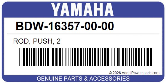 Yamaha BDW-16357-00-00 Rod, Push, 2