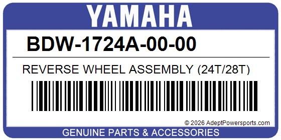 Yamaha BDW-1724A-00-00 Reverse Wheel Assembly (24T/28T)